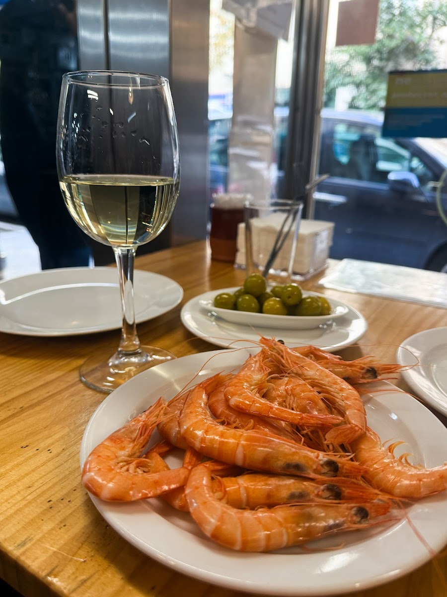 Gambas a la plancha